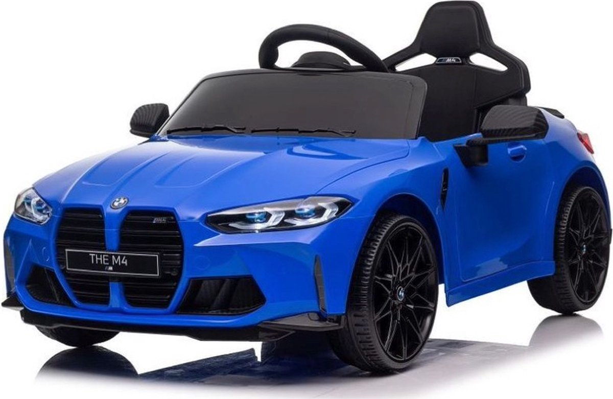 BMW M4 Kinderauto Blauw | 12V